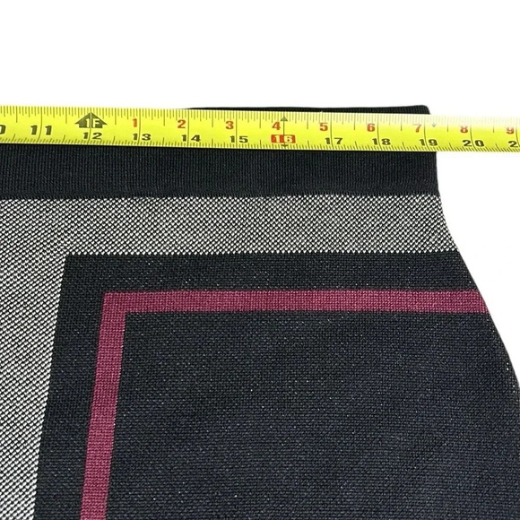 Vintage Two pieces sweater skirt set by Nina  Leonard. Burgundy, block core, - Picture 15 of 15